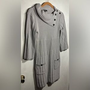 Style&Co Silver sweater dress with pockets